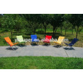 Promocional de acero inoxidable plegable silla de playa reclinable sol